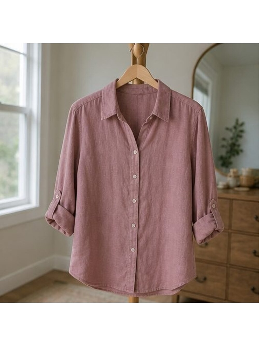 Rust Peplum Top - Picture 1 of 6